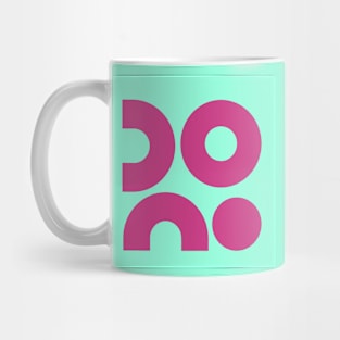 pastel circles and semicircles Mug